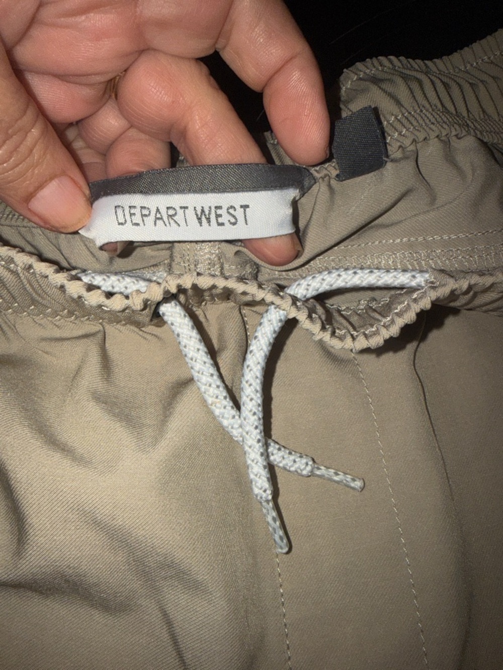 Departwest Beige Drawstring Pants